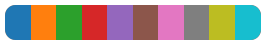 Rendered color gradient
